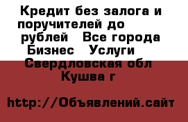 Кредит без залога и поручителей до 300.000 рублей - Все города Бизнес » Услуги   . Свердловская обл.,Кушва г.